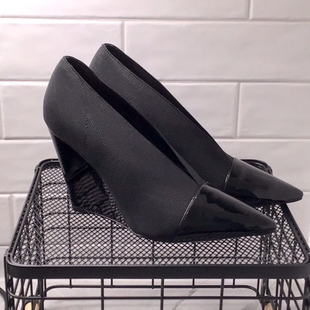 COPY - Nine West patent leather wedged shoes
